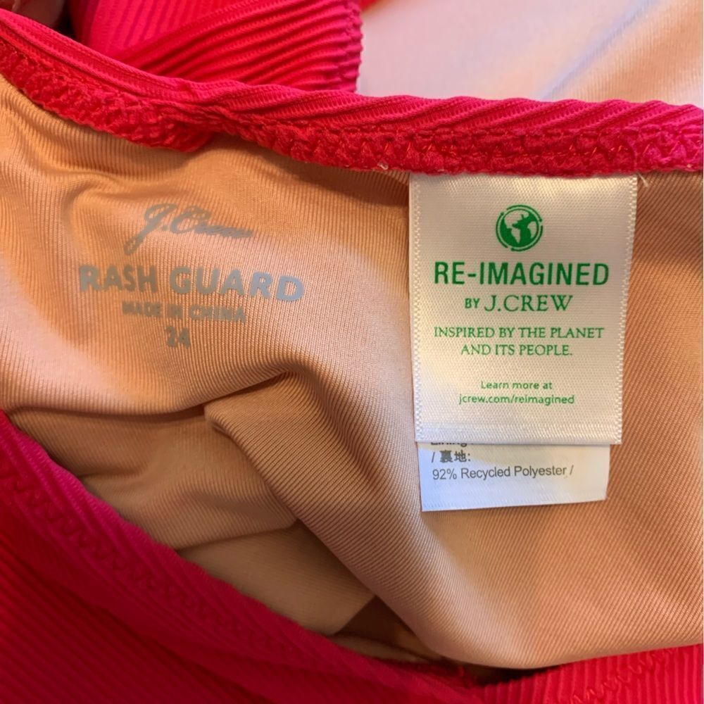 NWT J. Crew Ribbed Hibiscus One Piece Swimsuit 🌺 size 24 - Picture 7 of 15